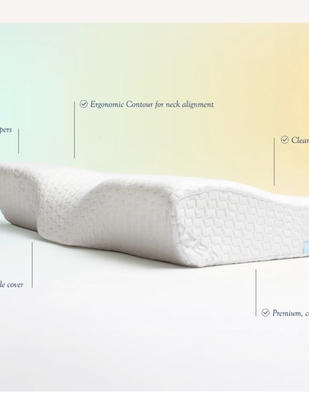 Contoured orthopedic pillow